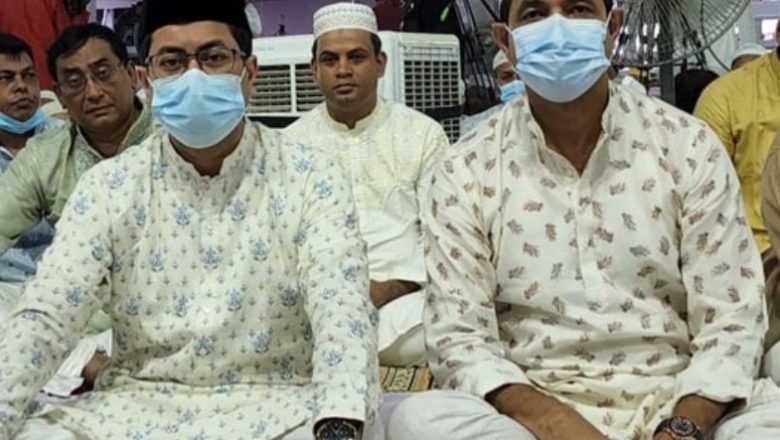 জাতীয় ঈদগাহ ময়দানে একসাথে দুই মেয়রের ঈদের নামাজ আদায়