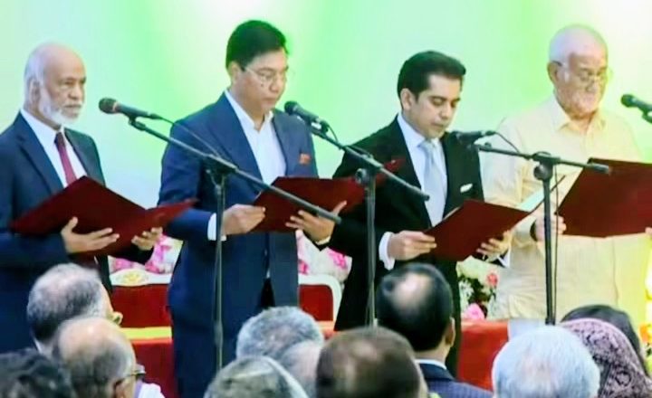 মন্ত্রিপরিষদের নতুন ছয় সদস্য শপথ গ্রহণ করেছেন