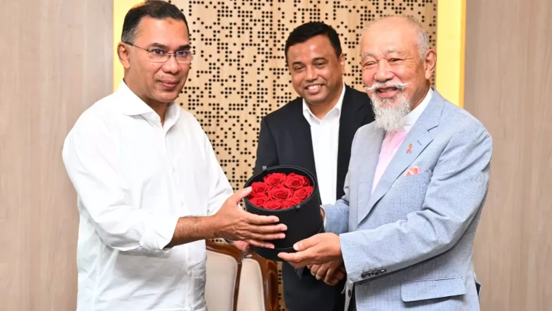 প্রধানমন্ত্রীর সাথে জাপান সরকারের বিশেষ দূত ইয়োহেই সাসাকাওয়ার সাক্ষাৎ